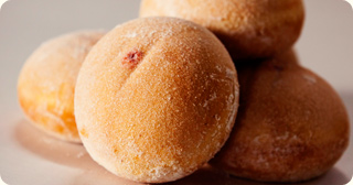 Fresh hot jam donuts for events